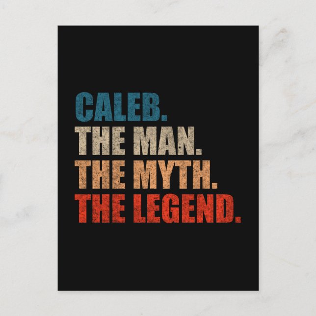 Caleb Der Mann Der Mythos Die Legende Postkarte (Vorderseite)
