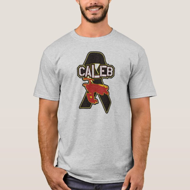 Caleb Moore Tribut-Grau-Shirt T-Shirt (Vorderseite)