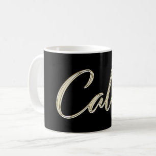 Caleb Name whitegold Tasse Teetasse Kaffeetasse