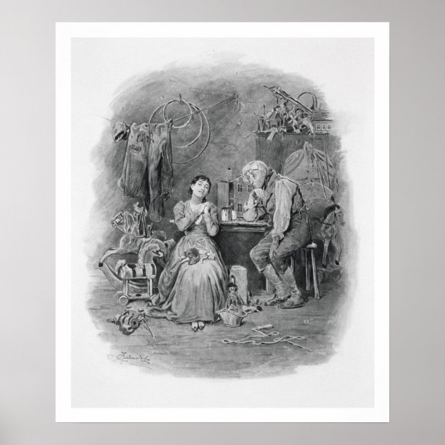 Caleb Plummer und seine blinde Tochter von 'Charle Poster (Vorne)