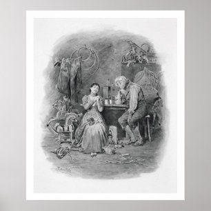 Caleb Plummer und seine blinde Tochter, von Poster