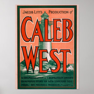 "Caleb West" Leuchtturm New England Sea Folk Poster
