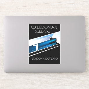 Caledonian Sleeper London Schottland Reiseplakat Aufkleber