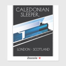 Caledonian Sleeper London Schottland Reiseplakat