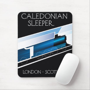 Caledonian Sleeper London Schottland Reiseplakat Mousepad