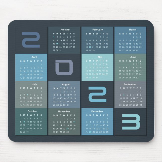 Calendar 2023 mousepad (Vorne)