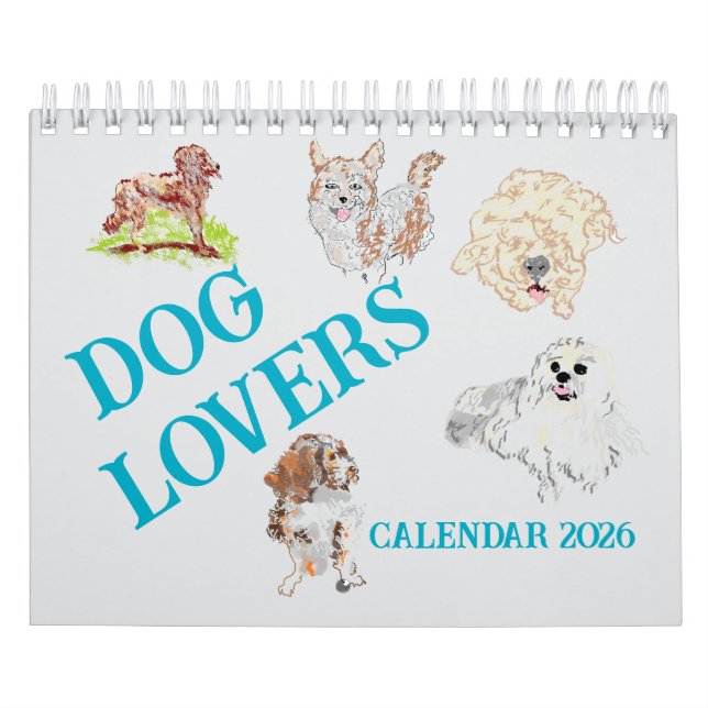Calendar Dog Lovers 2026 Kalender (Titelbild)