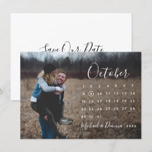 Calendar-Foto-Skript Save the Date Einladung