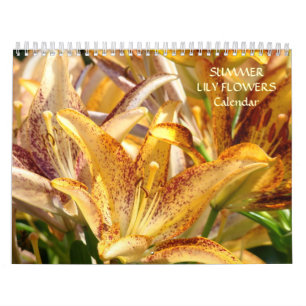 CALENDAR LILIES Kalender LILY Blume Sommer