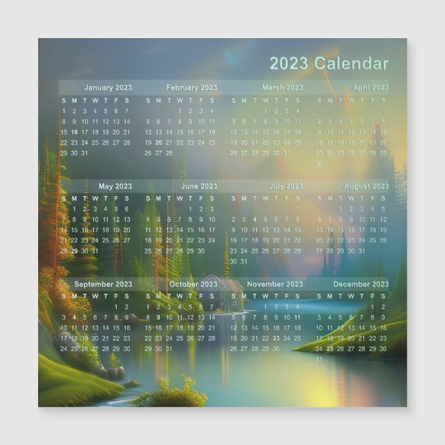 Calendar Magnet - Zuhause Sweet Zuhause in den Wäl (Vorderseite)