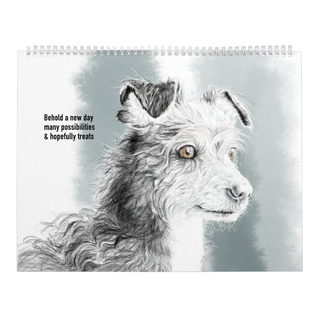 Calendar of pet drawings with cute haikus for each kalender (Titelbild)