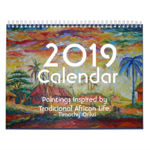 Calendar~Paintings 2019 inspiriert bis zum Kalender