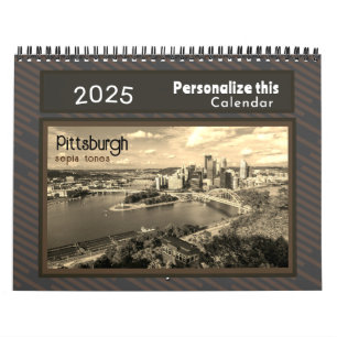 Calendar Pittsburgh Fotos sepia Personalisieren Kalender