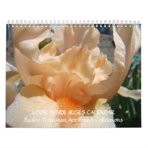 CALENDAR SIEHT INSIDE IRISES Iris Blume Kalender