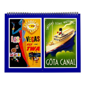 Calendar Vintage Travel Posters 2 Kalender