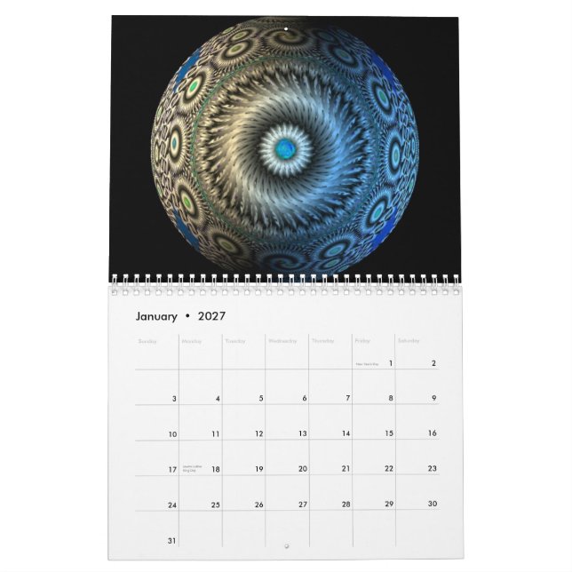 calendario 2011, esferas digital… kalender (Jan 2027)