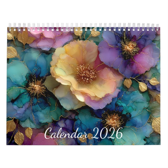 Calendario 2026 Flores Kalender (Titelbild)