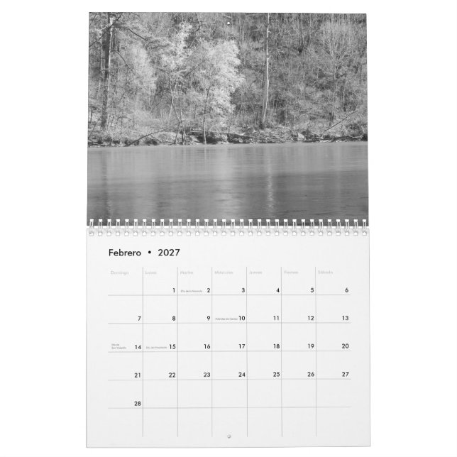 Calendario Fotos de Naturaleza en blanco Kalender (Feb 2027)