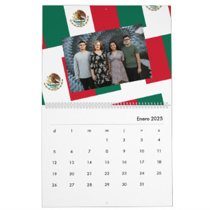 Calendario Personalizado Bandera de Mexico 2025 Kalender