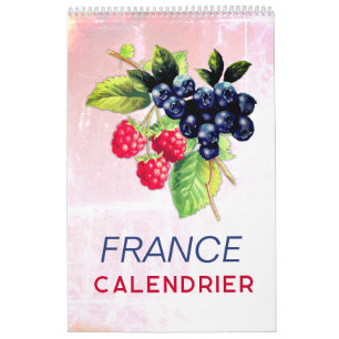 Calendrier France avec Jours Fériés   Mauer von 20 Kalender