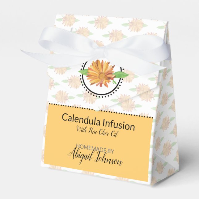 Calendula-Wildblume | Homemedade Bath & Body Box Geschenkschachtel (Vorderseite)