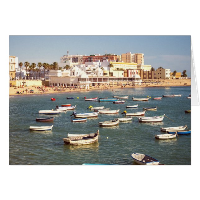 Caleta Beach in Cadiz, Andalusien, Spanien (Vorderseite (Horizontal))