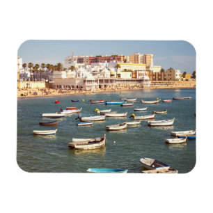 Caleta Strand in Cadiz, Andalusien, Spanien Magnet