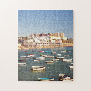 Caleta Strand in Cadiz, Andalusien, Spanien Puzzle