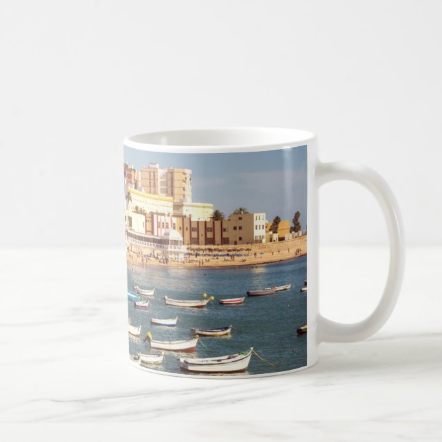 Caleta Strand in Cadiz, Andalusien, Spanien Tasse (Rechts)
