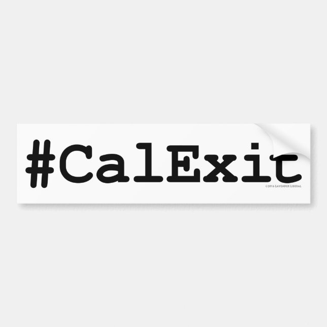 CalExit Autoaufkleber (Vorne)