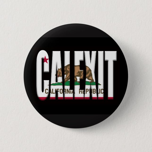 Calexit und California Flag Button (Vorderseite)