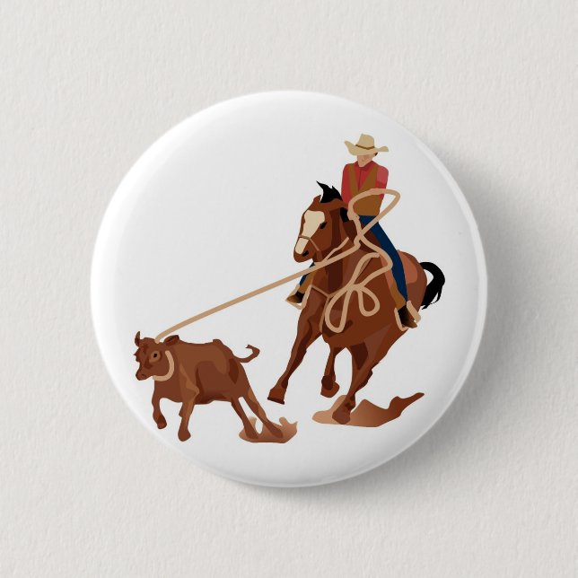 Calf Roping Button (Vorderseite)