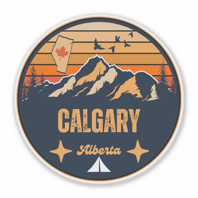 Calgary, Alberta Aufkleber (Vorderseite)