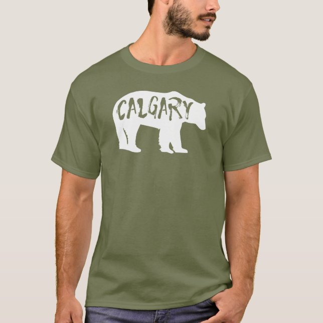 Calgary Alberta Bear T-Shirt (Vorderseite)