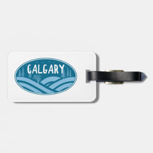 Calgary Alberta im Freien Gepäckanhänger