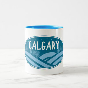 Calgary Alberta im Freien Zweifarbige Tasse