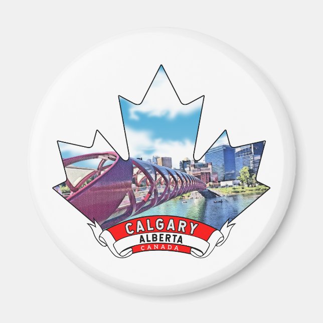 Calgary, Alberta Kanada Magnet (Vorne)
