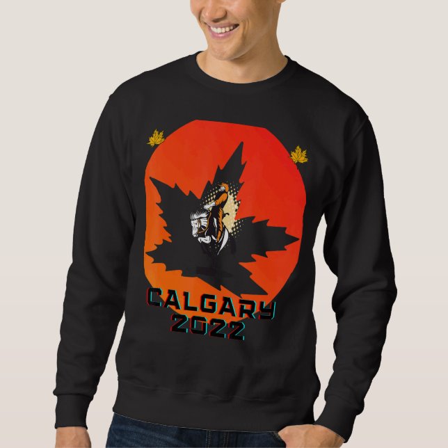Calgary Alberta Kanadischer Western Tradition & Ge Sweatshirt (Vorderseite)