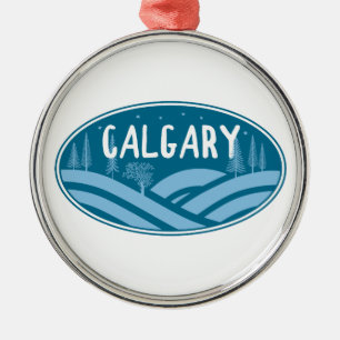 Calgary Alberta Outdoor Ornament Aus Metall