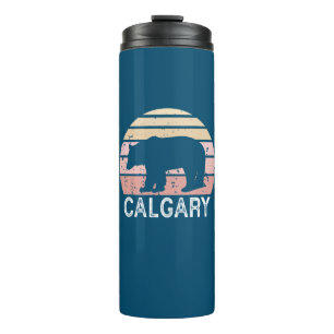 Calgary Alberta Retro Bear Thermosbecher
