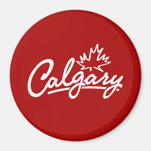 Calgary-Blatt-Skript Magnet