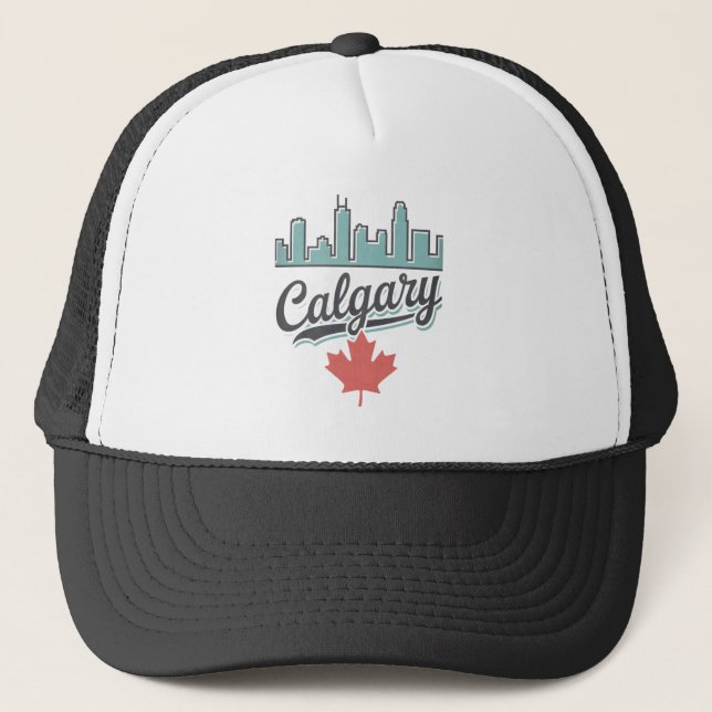 Calgary Canada Truckerkappe (Vorderseite)