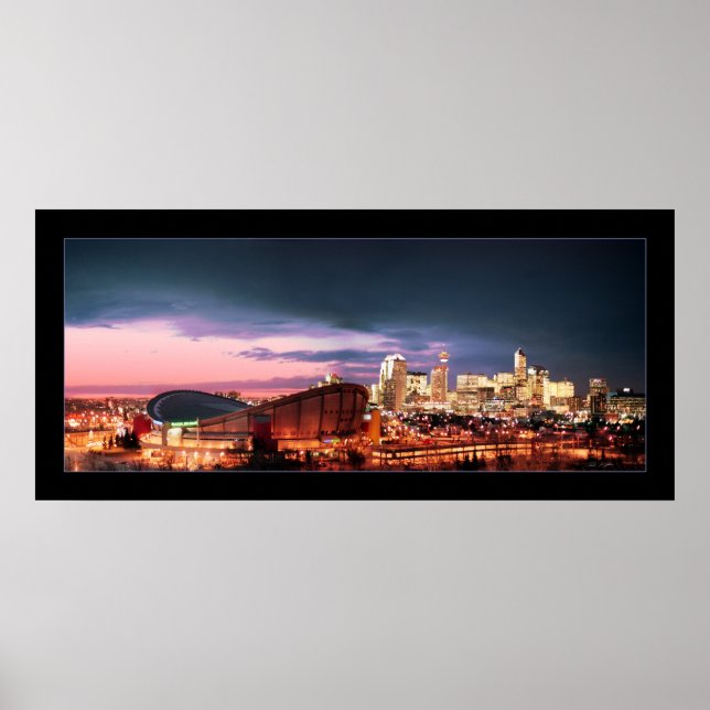 Calgary Chinook & Sunset Poster (Vorne)