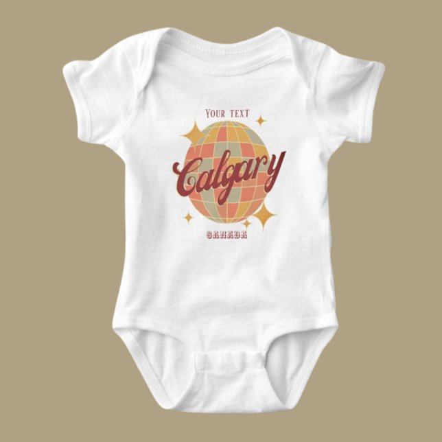 Calgary City Canada Retro-Geschenk Baby Strampler (Von Creator hochgeladen)
