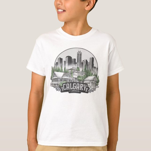 Calgary City Kanada USA T-Shirt (Vorderseite)