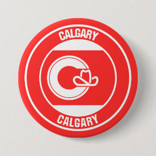 Calgary Columbia Round Emblem Button