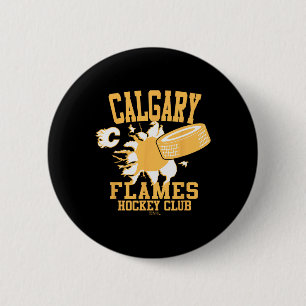 Calgary Flames Hockey Puck Burst Rot Offiziell L Button