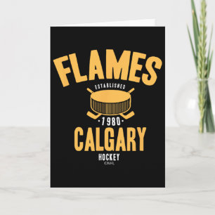 Calgary Flames Hockey Puck NHL offiziell lizenzier Karte