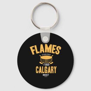 Calgary Flames Hockey Puck NHL offiziell lizenzier Schlüsselanhänger