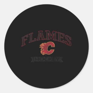 Calgary Flames Vintage-Hockey-Logo NHL offiziell l Runder Aufkleber